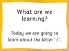 The Letter 'd' - EYFS Teaching Resources (slide 2/21)